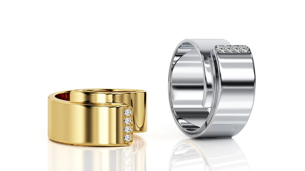 Ring Band R 0042 3D print model_3