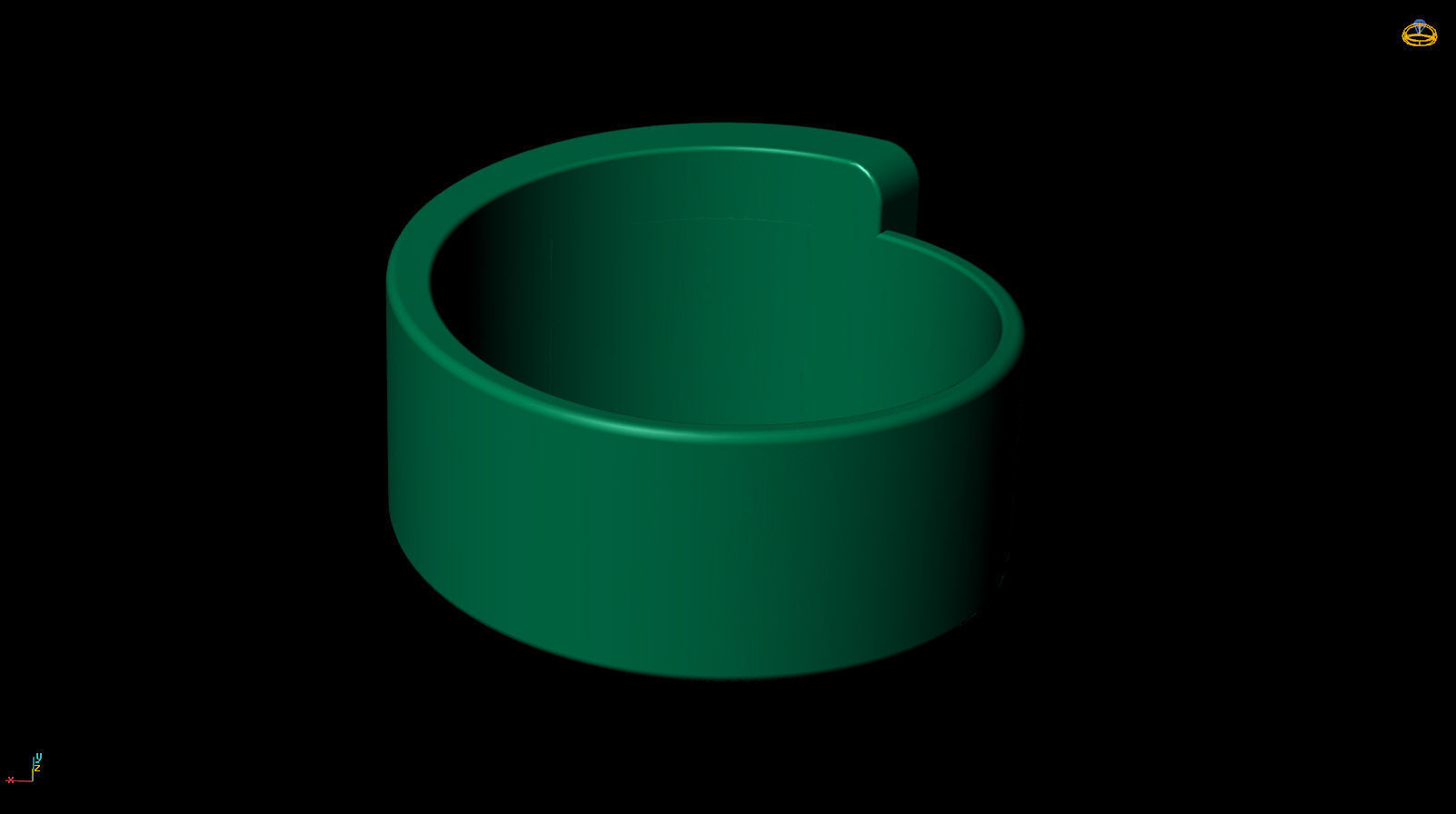 Ring Band R 0042 3D print model_6