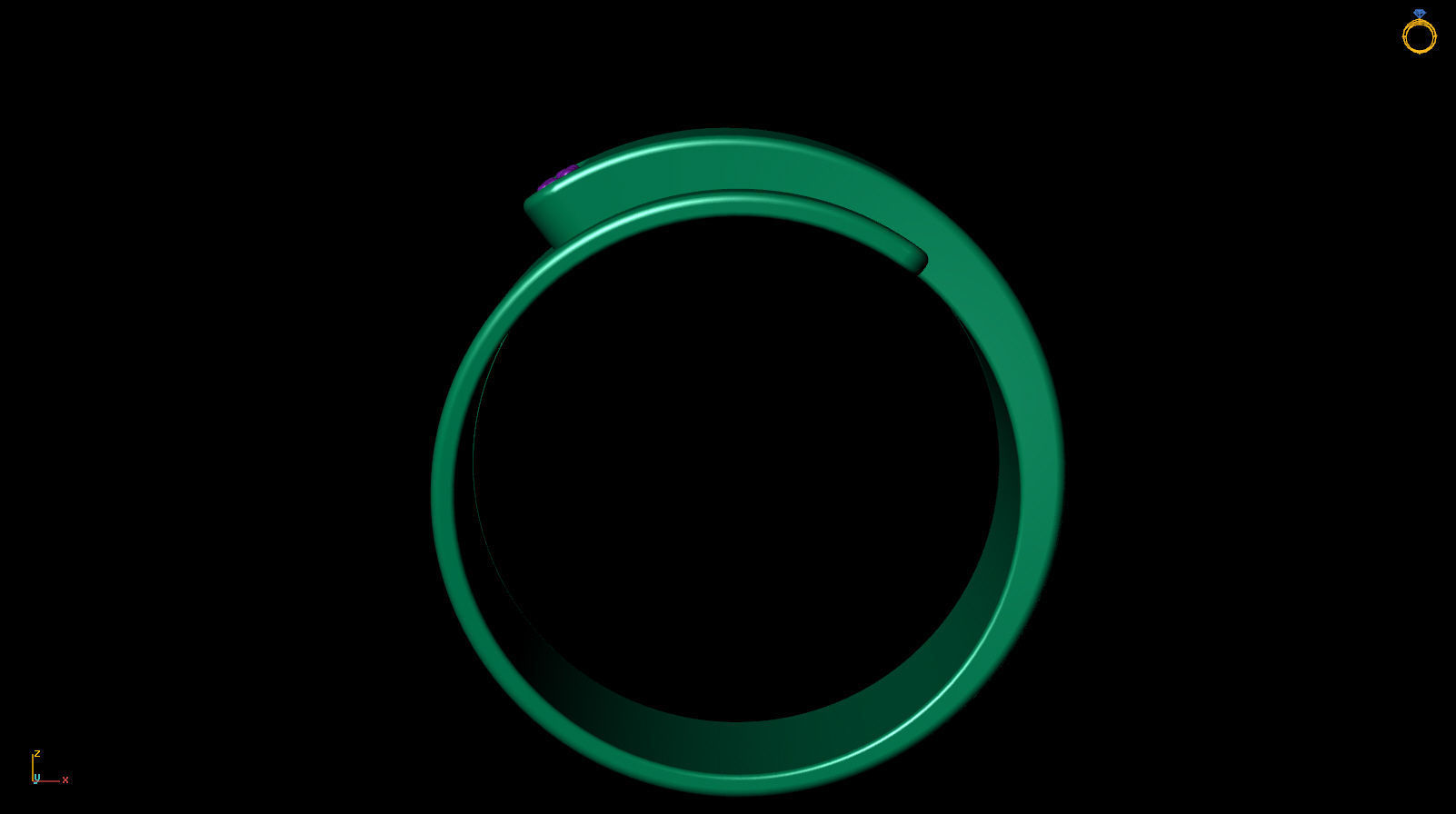 Ring Band R 0042 3D print model_15