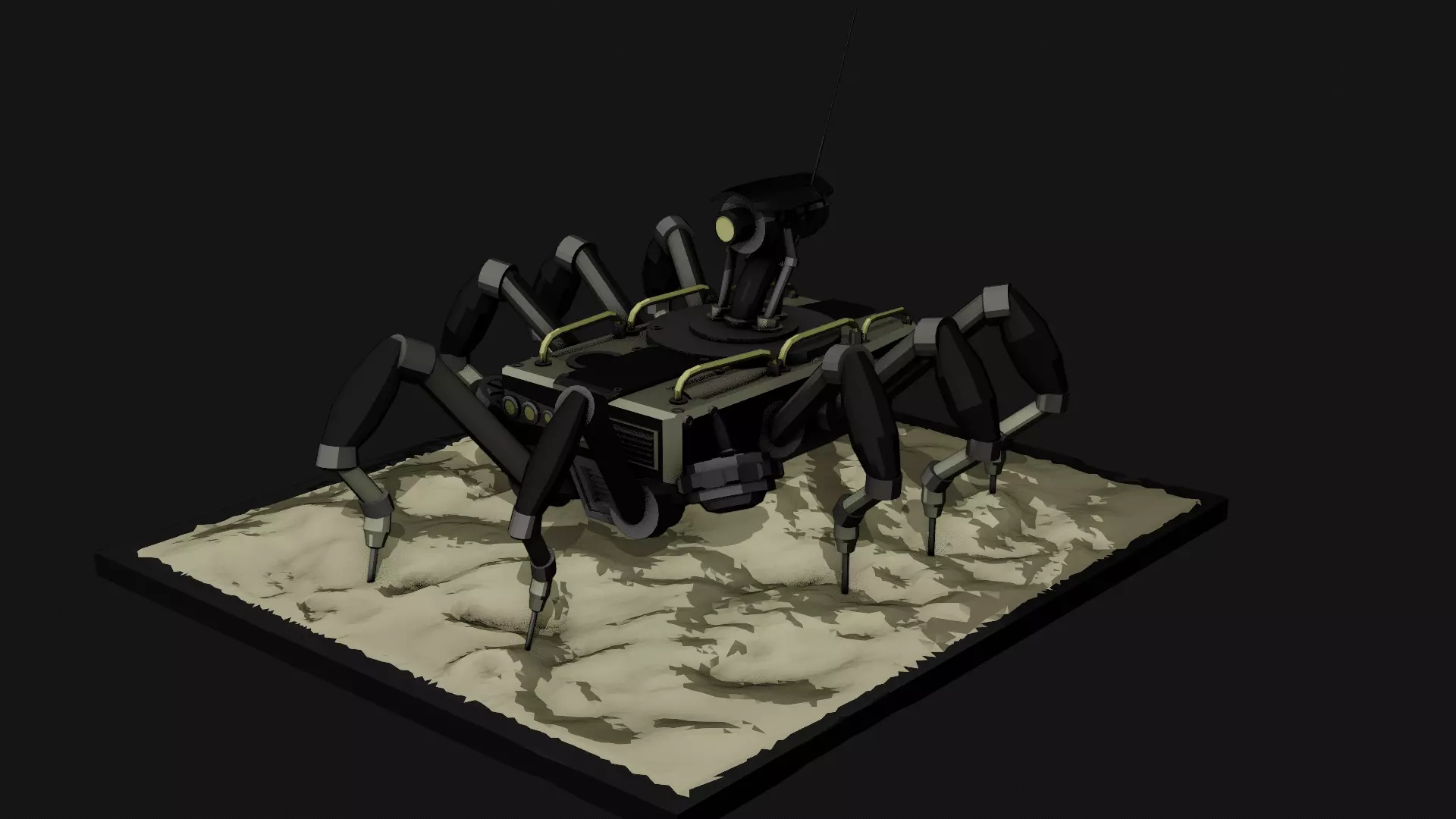 eight legged robot 3D model