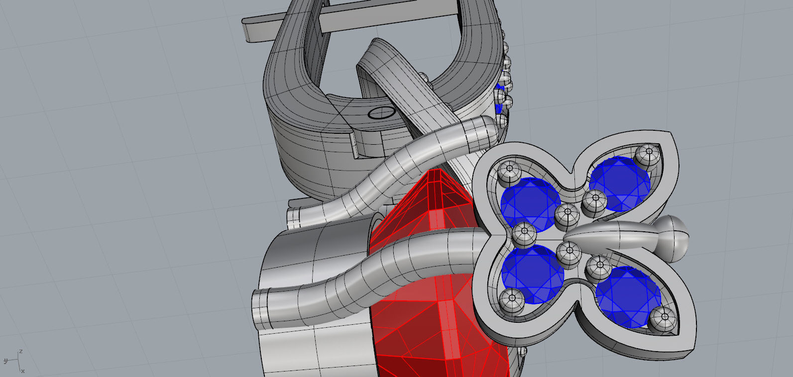 Earrings Butterfly 3D print model_5