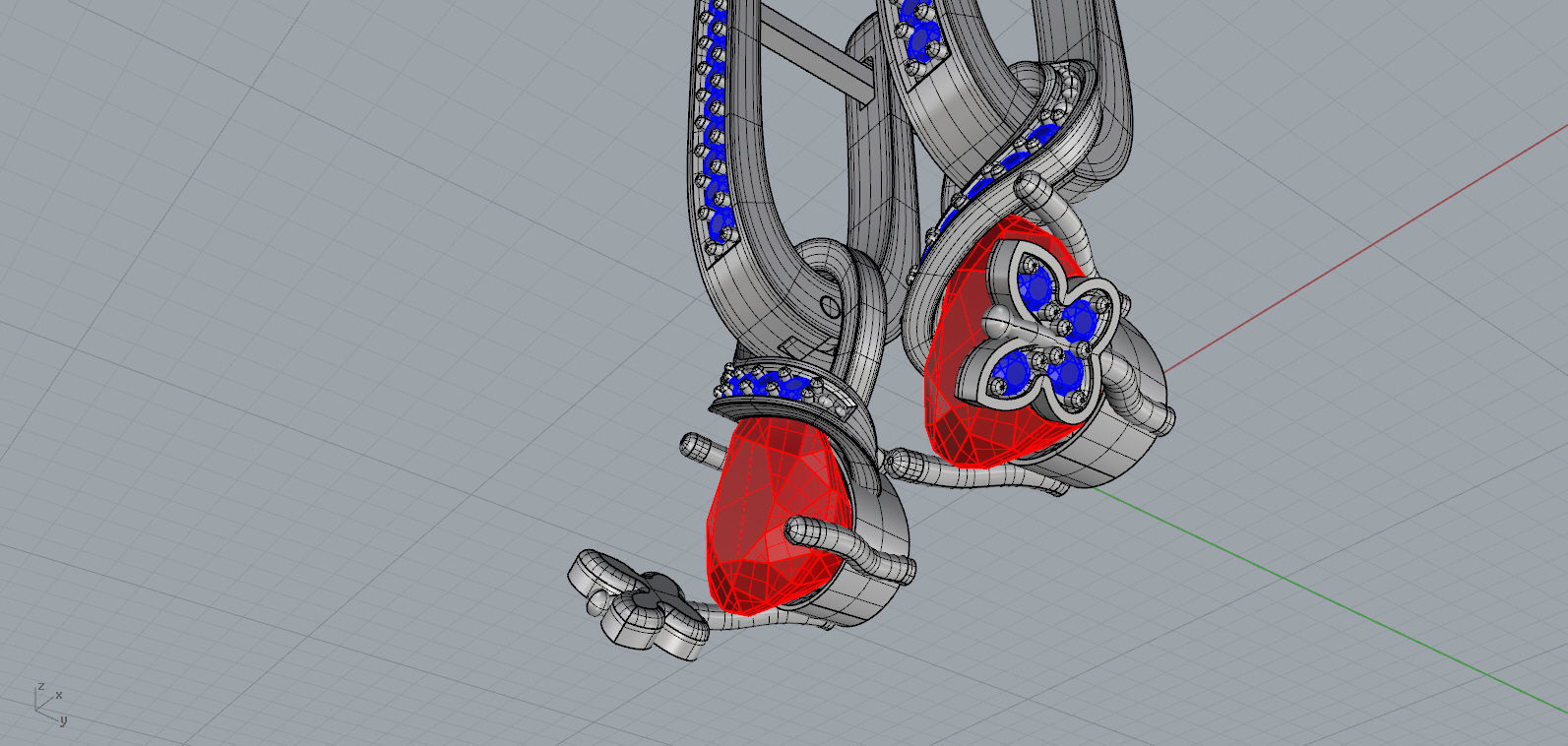 Earrings Butterfly 3D print model_4