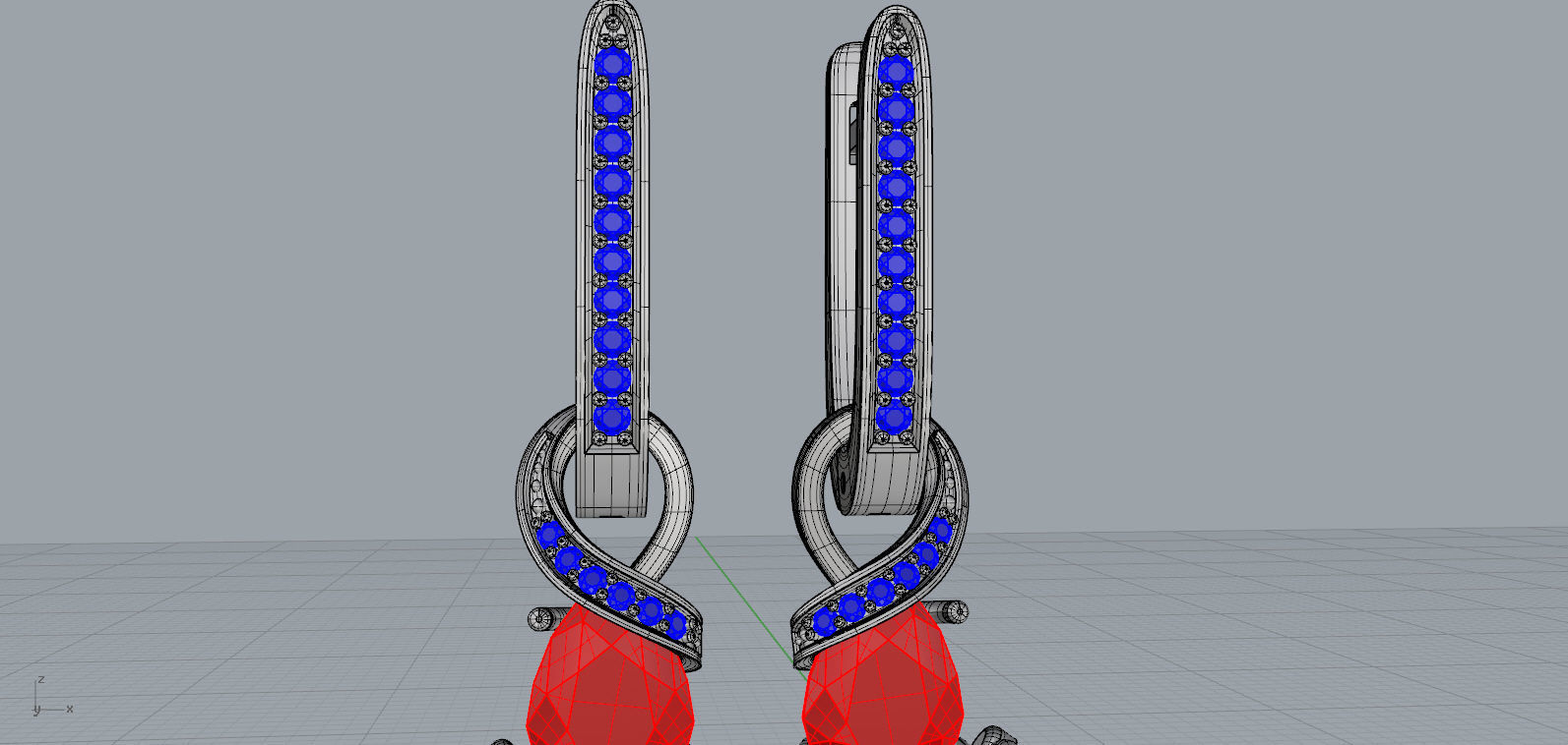 Earrings Butterfly 3D print model_6