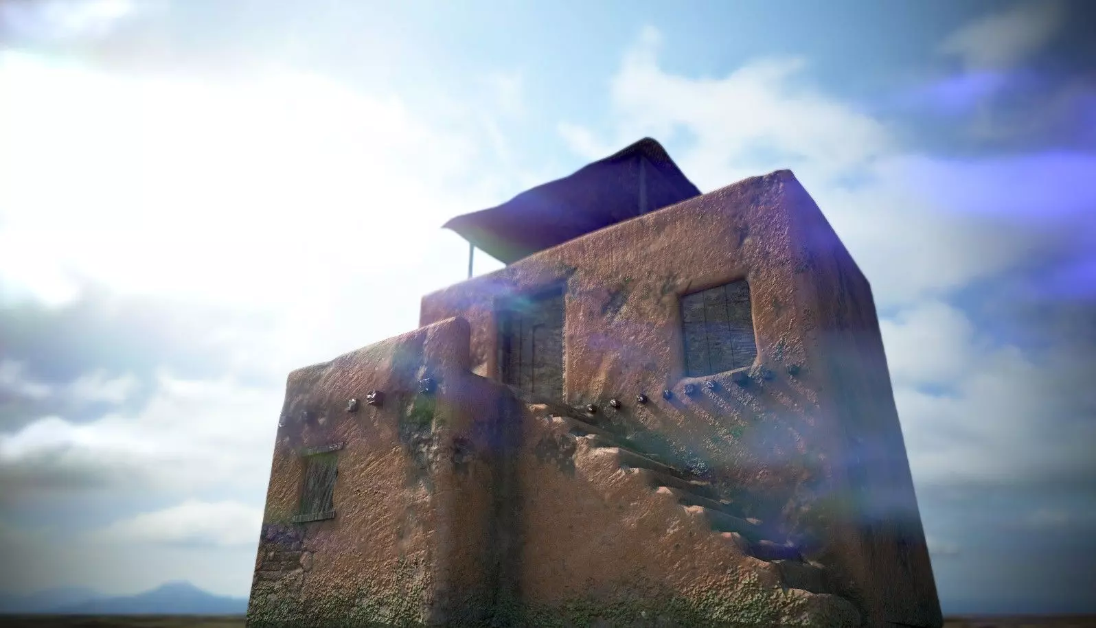 Old House-PBR Low-poly 3D model_0