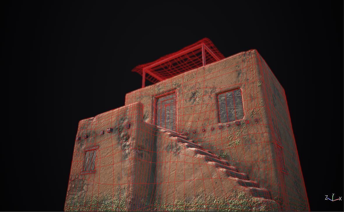 Old House-PBR Low-poly 3D model_1