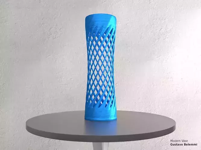 Modern Vase Super Spiral 3D print model