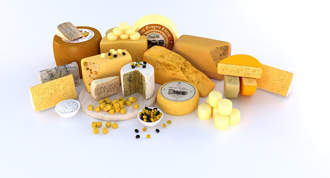 Cheese platter 3D model 6