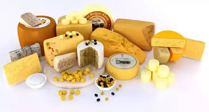 Cheese platter 3D model