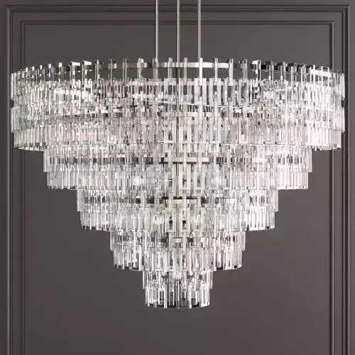 Restoration Hardware MARIGNAN ROUND CHANDELIER 60 Nickel