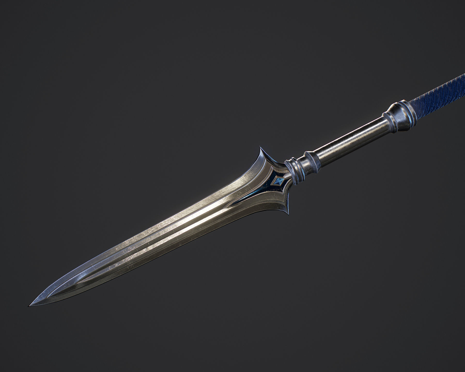 Elf Paladin - Game Ready Low-poly 3D model_14