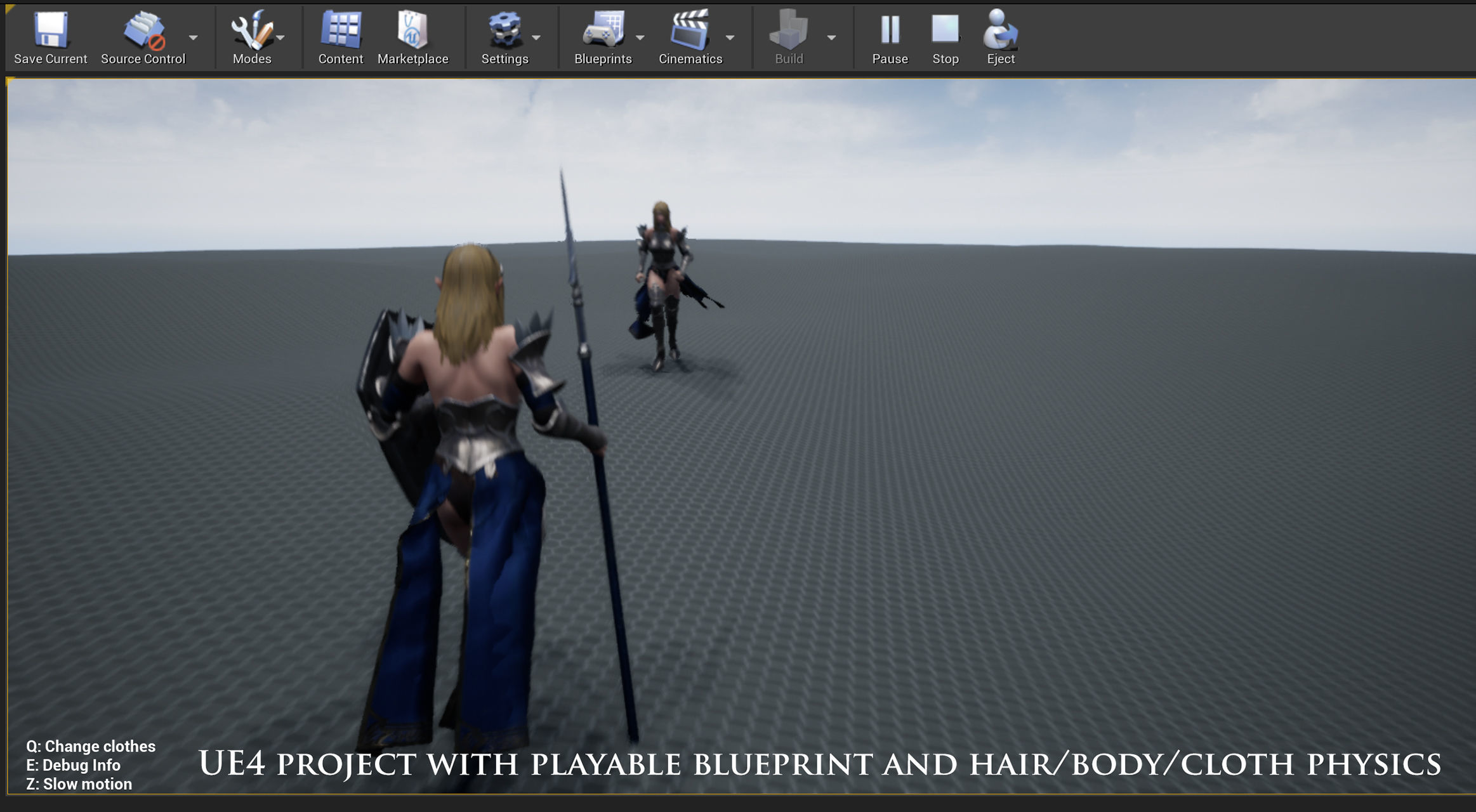 Elf Paladin - Game Ready Low-poly 3D model_11