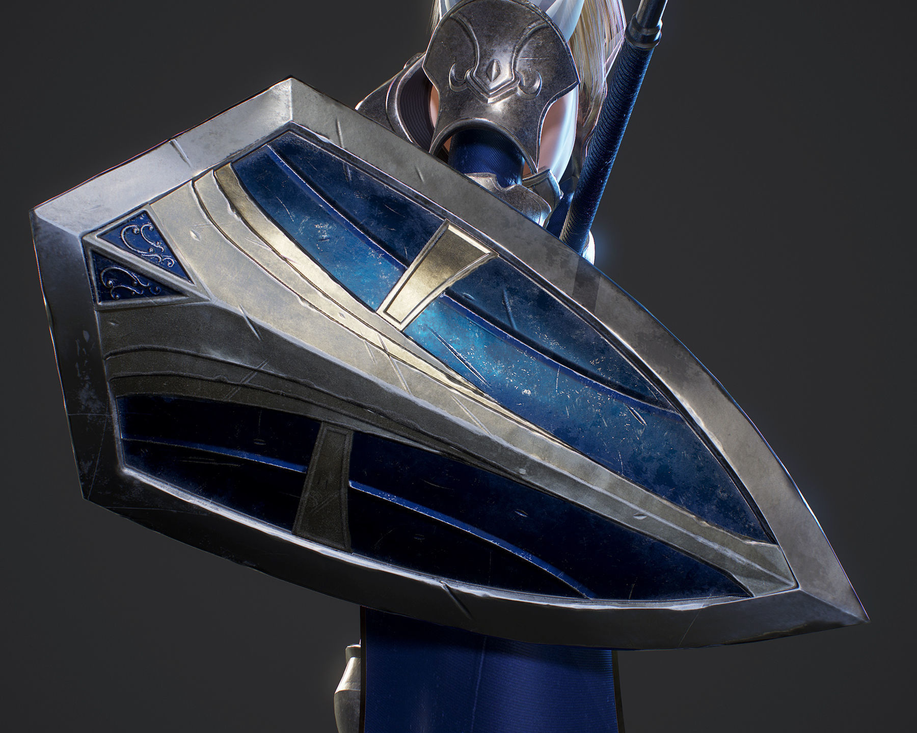 Elf Paladin - Game Ready Low-poly 3D model_15