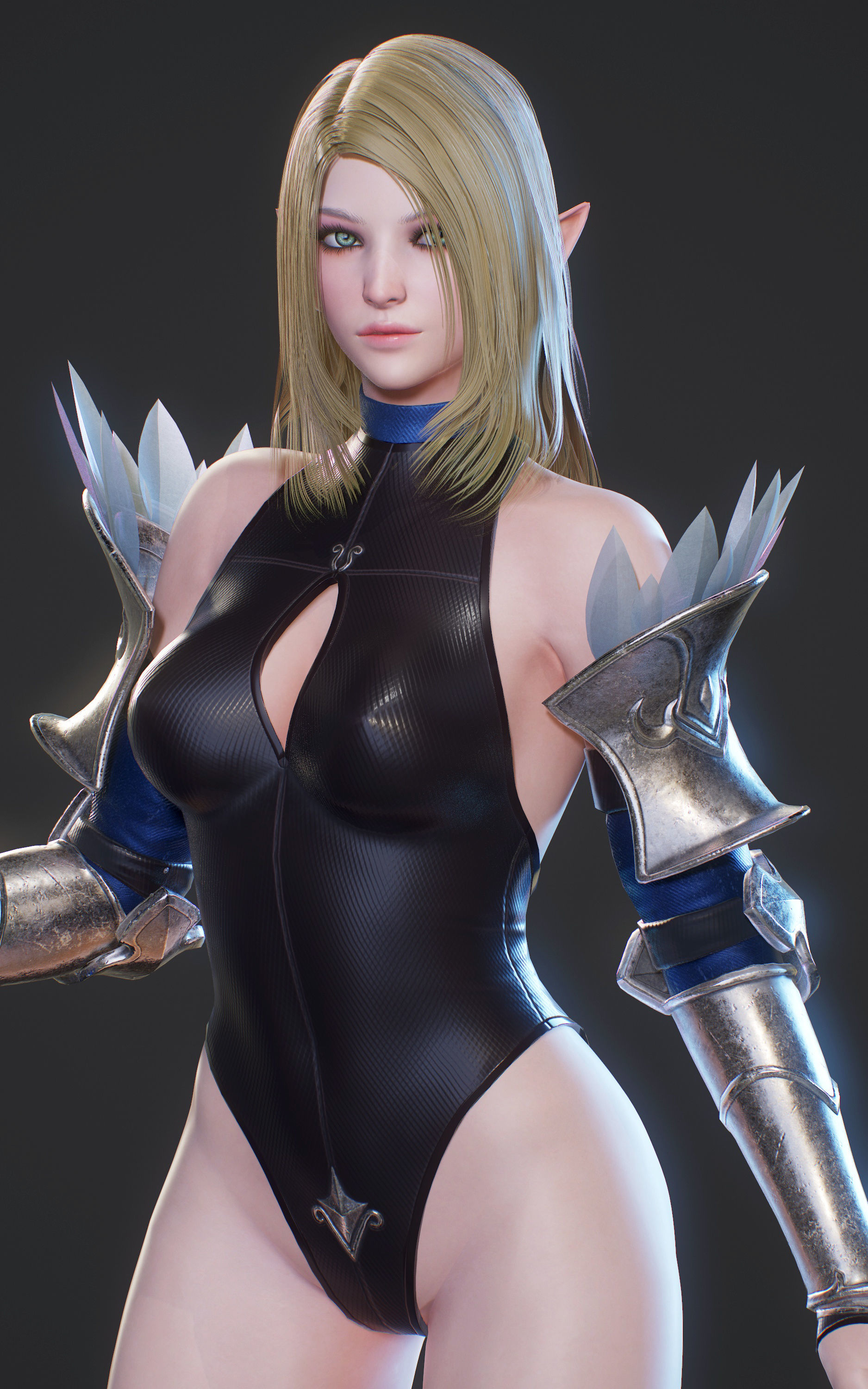 Elf Paladin - Game Ready Low-poly 3D model_21