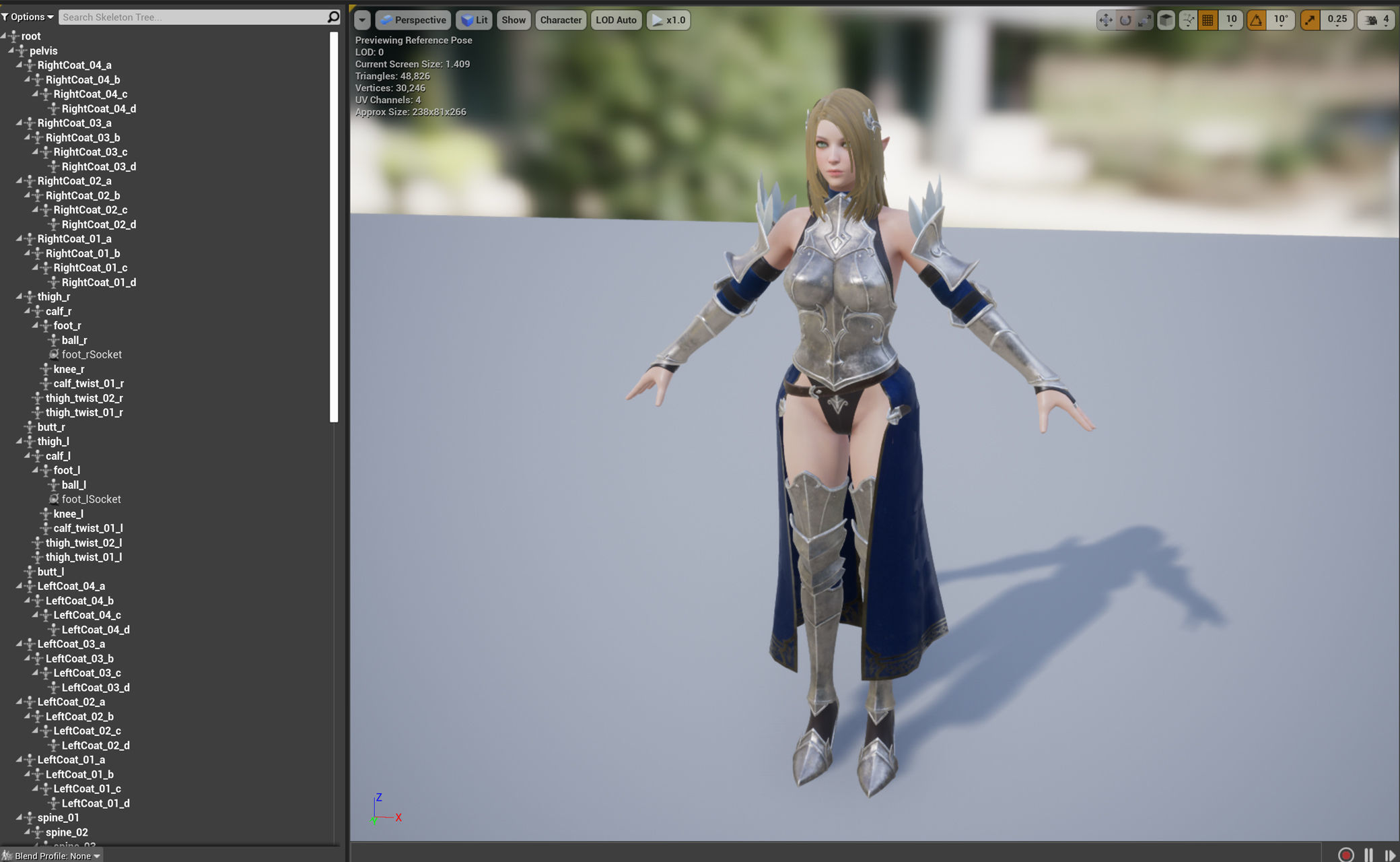 Elf Paladin - Game Ready Low-poly 3D model_12