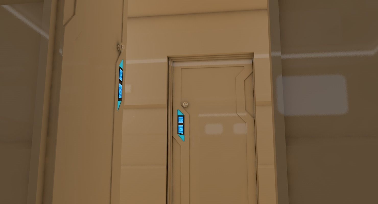 Interior Scene Low-poly 3D model_9