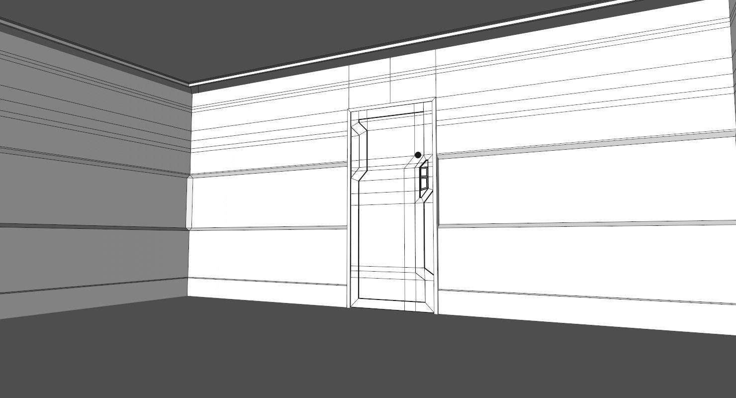 Interior Scene Low-poly 3D model_14