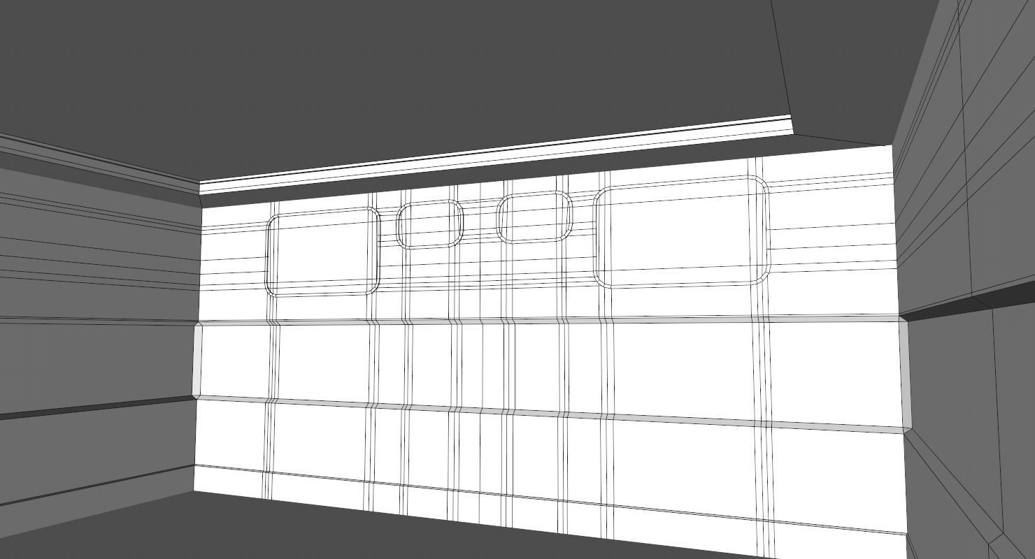 Interior Scene Low-poly 3D model_21