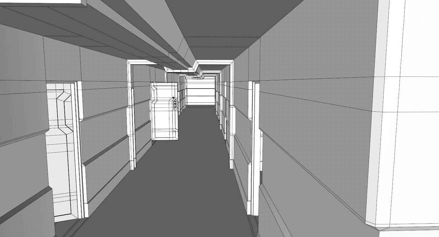 Interior Scene Low-poly 3D model_17