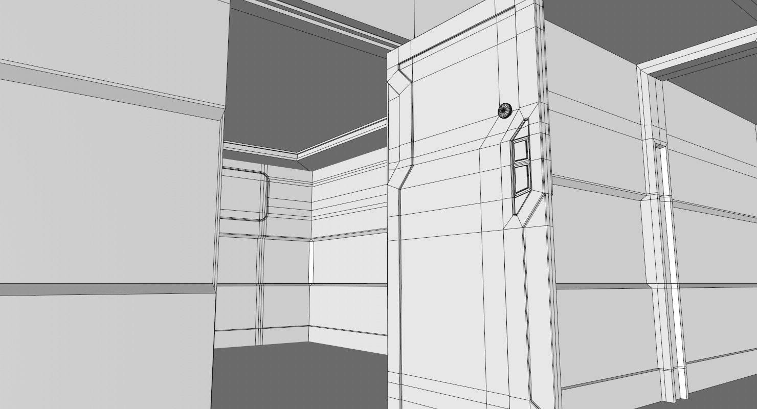 Interior Scene Low-poly 3D model_20