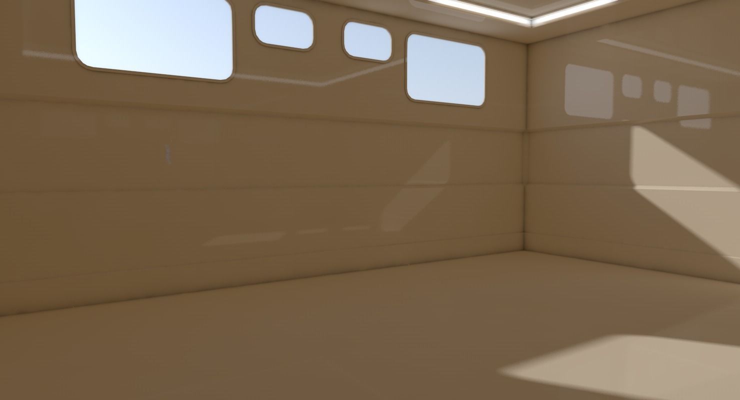 Interior Scene Low-poly 3D model_5