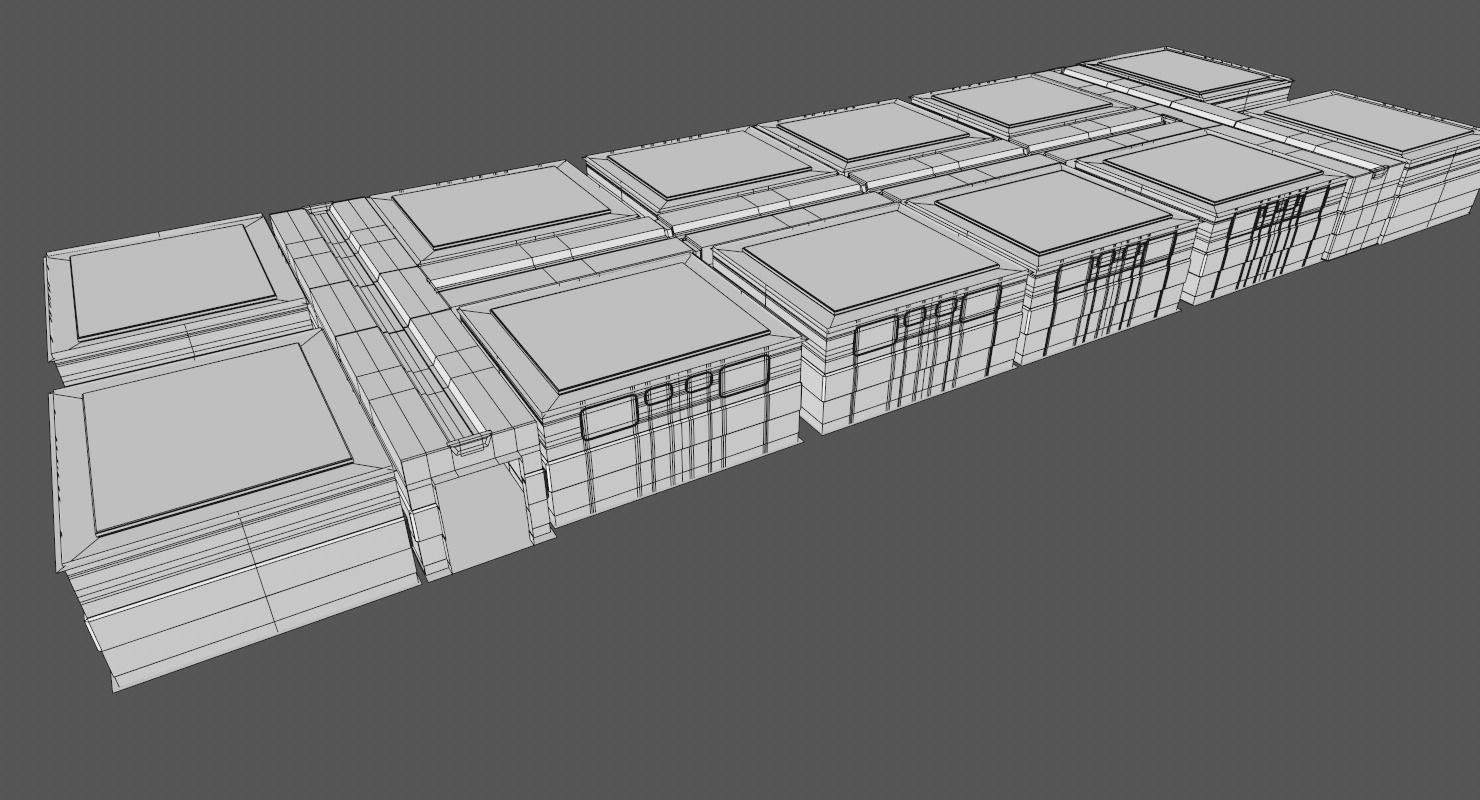 Interior Scene Low-poly 3D model_23