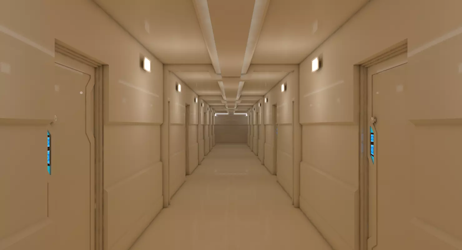 Interior Scene Low-poly 3D model_0