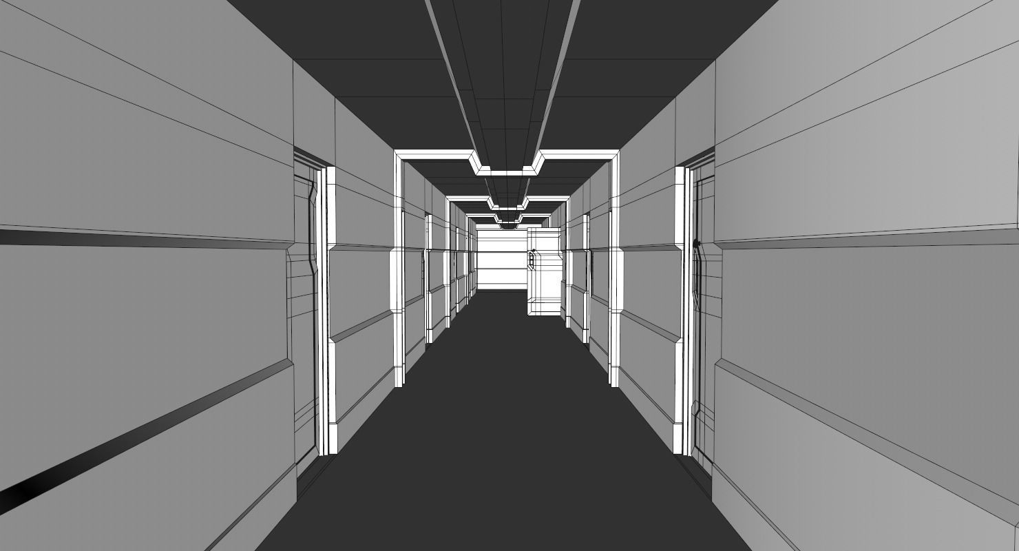 Interior Scene Low-poly 3D model_15