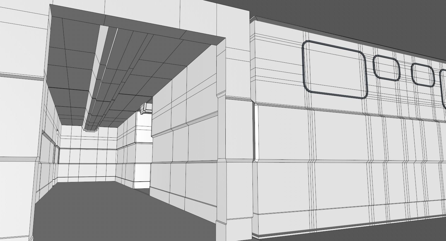 Interior Scene Low-poly 3D model_12