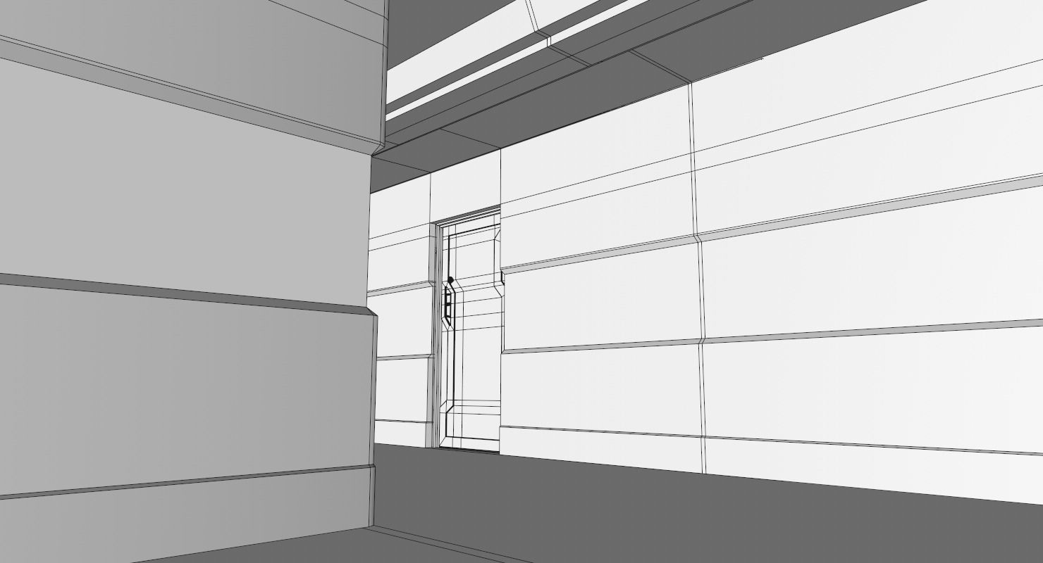 Interior Scene Low-poly 3D model_16