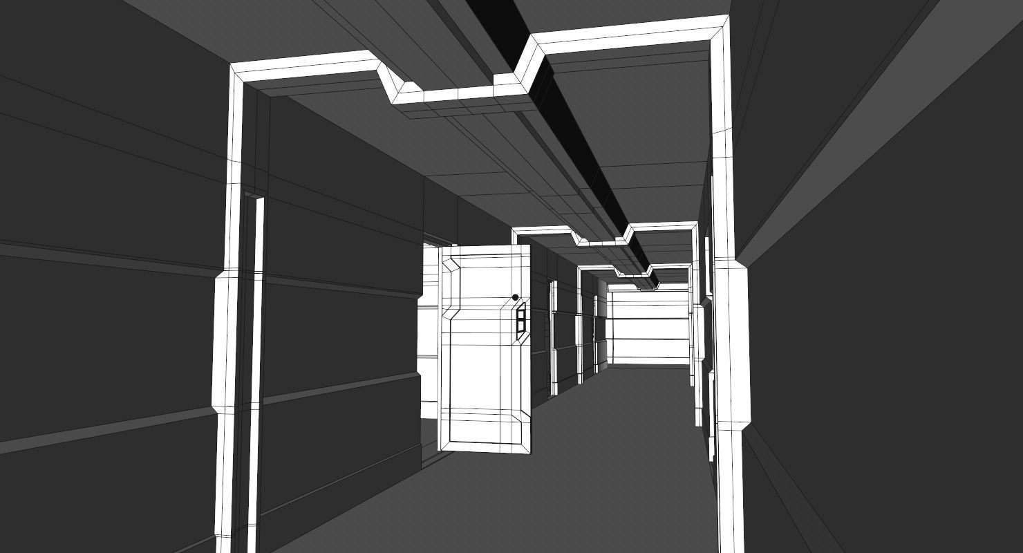 Interior Scene Low-poly 3D model_18