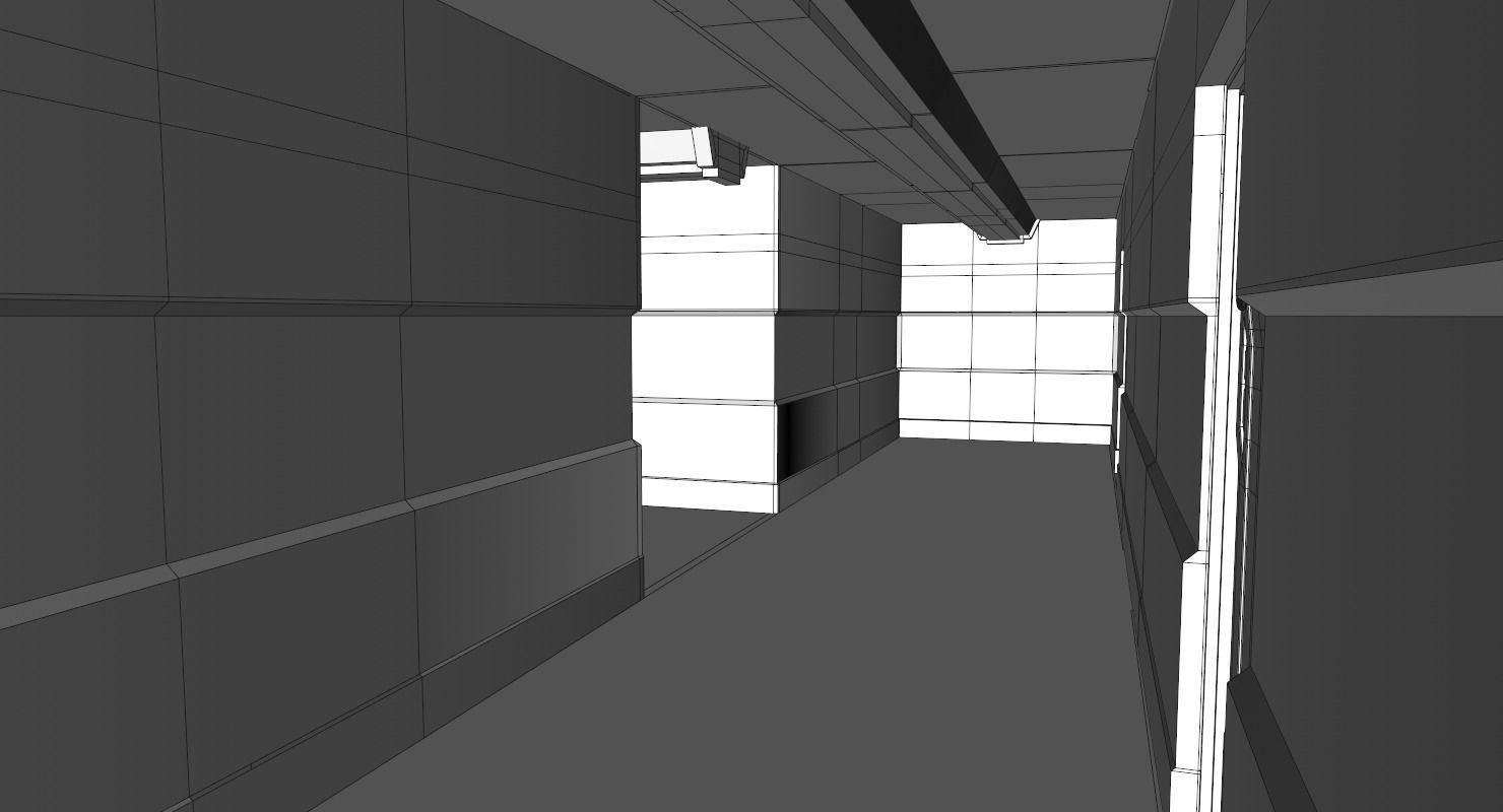 Interior Scene Low-poly 3D model_13