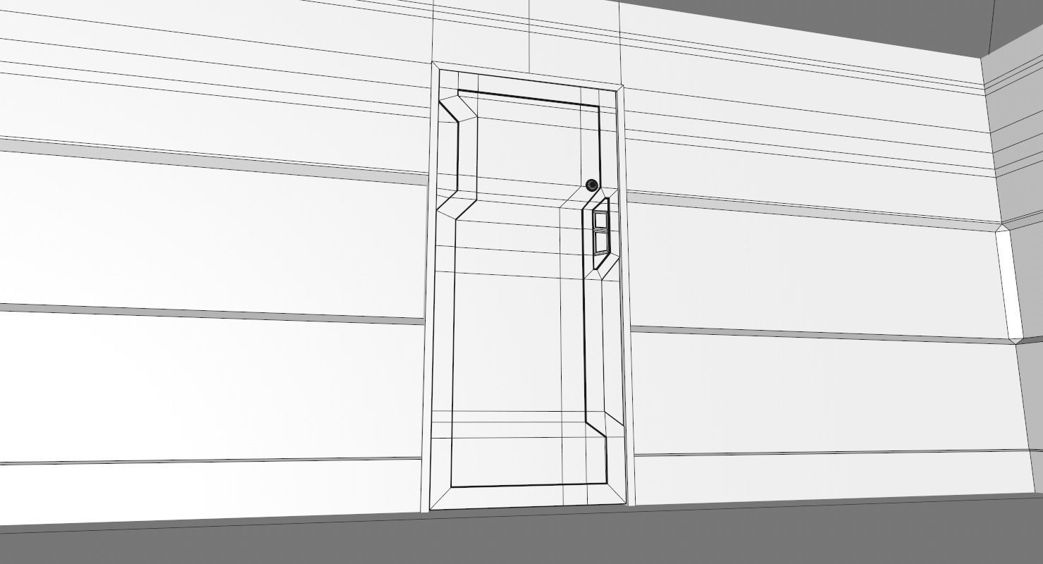 Interior Scene Low-poly 3D model_19