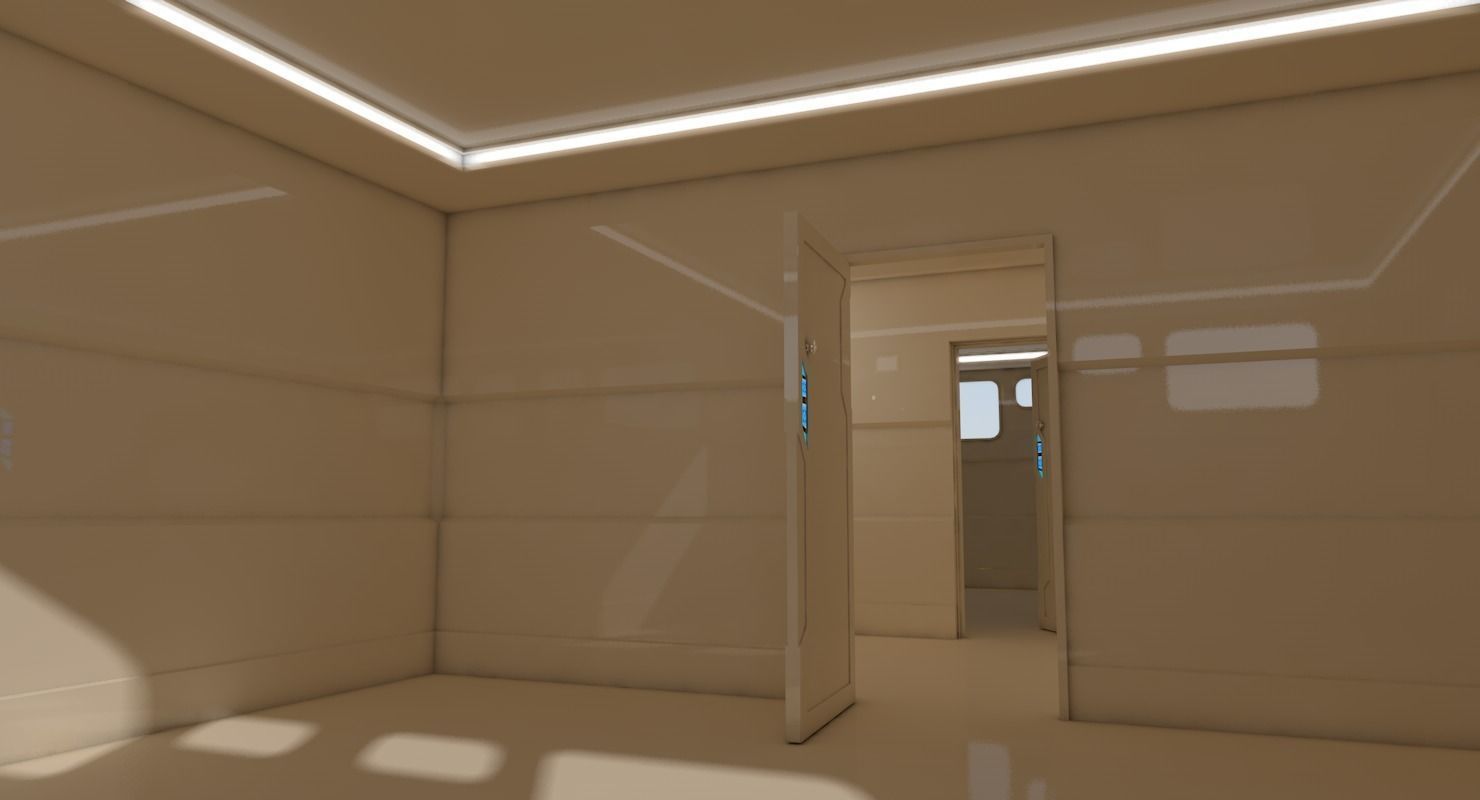 Interior Scene Low-poly 3D model_6