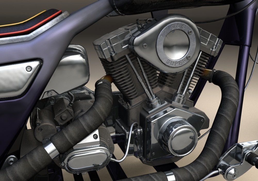 Harley Davidson 3D model_8