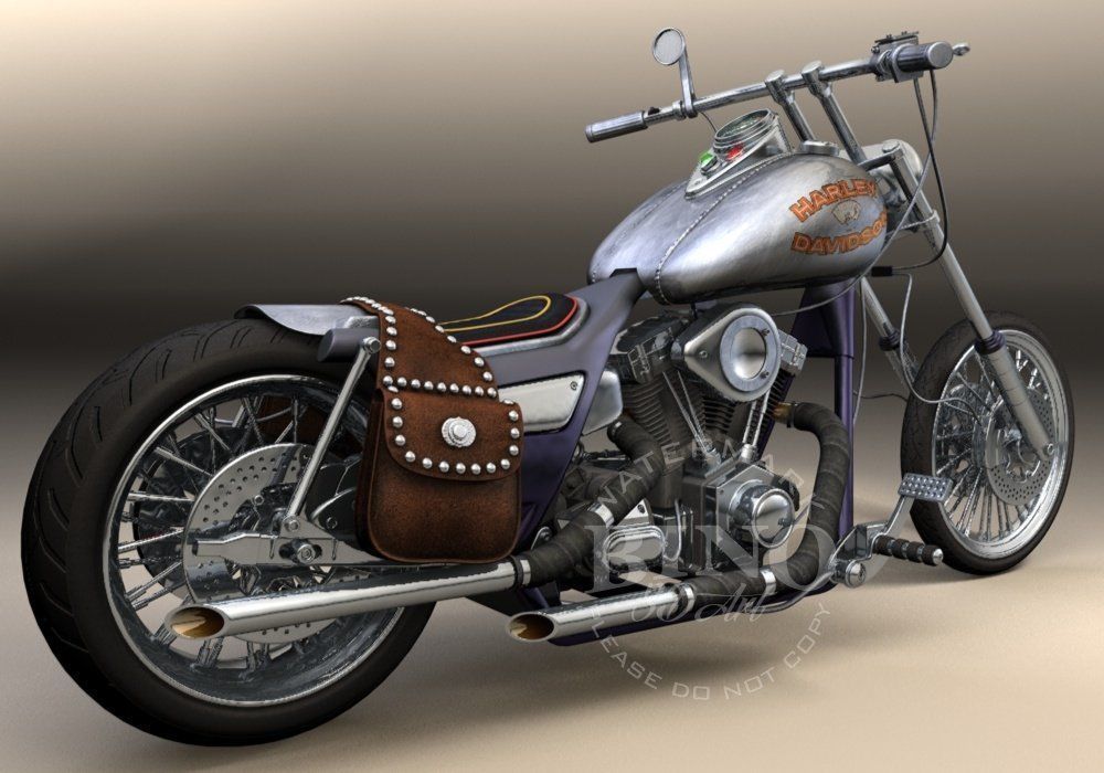 Harley Davidson 3D model_3
