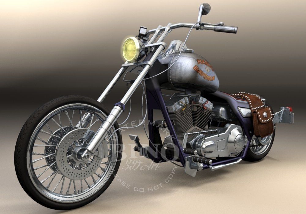 Harley Davidson 3D model_4