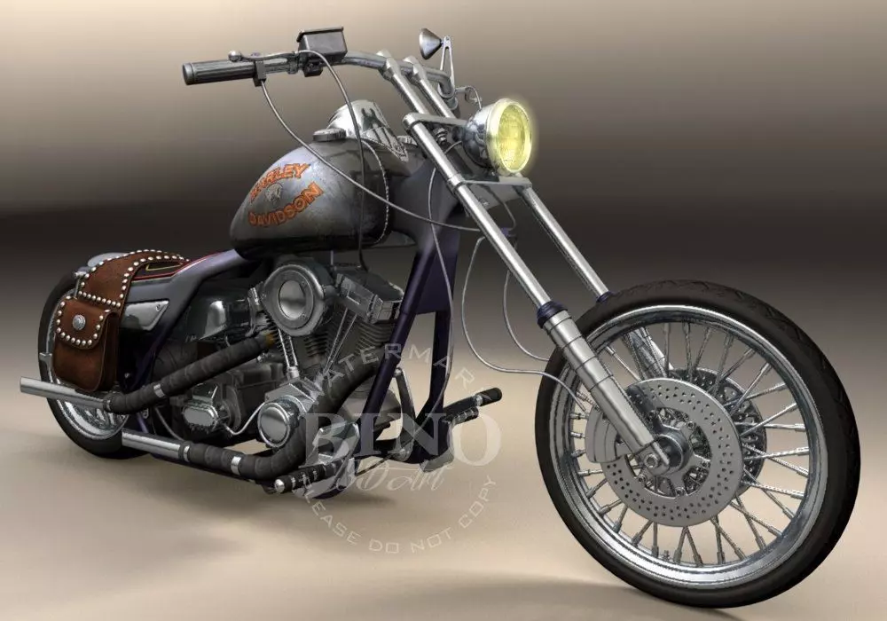 Harley Davidson 3D model_0