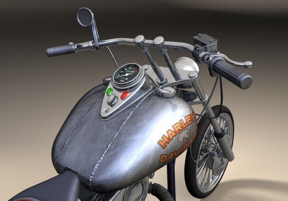 Harley Davidson 3D model_6