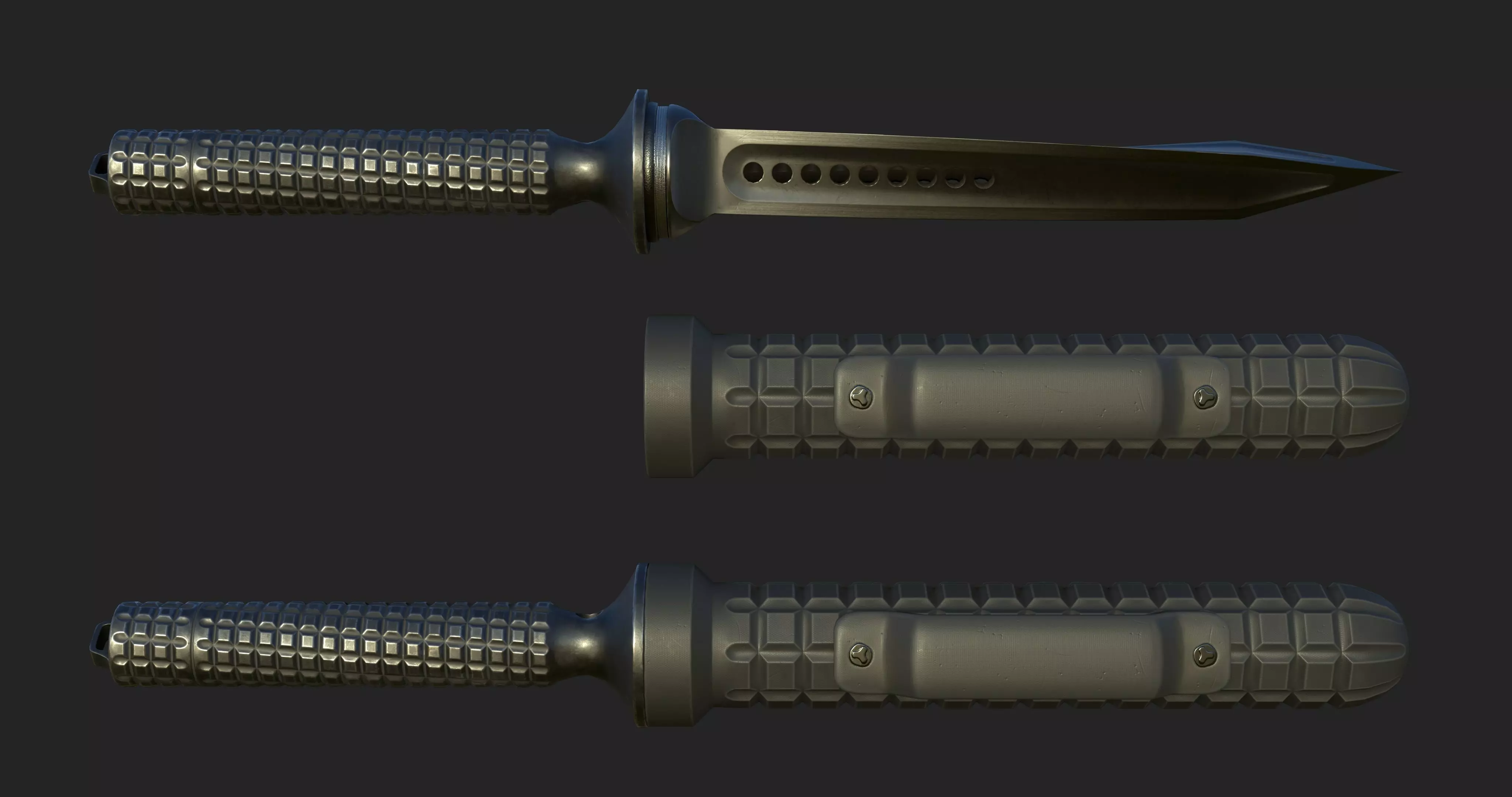 Jagdkommando Low-poly 3D model_0