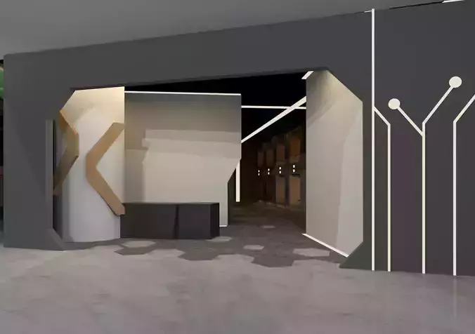 Metro entrance to modern office