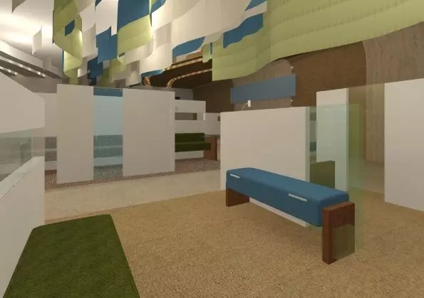 Waiting room 3D model