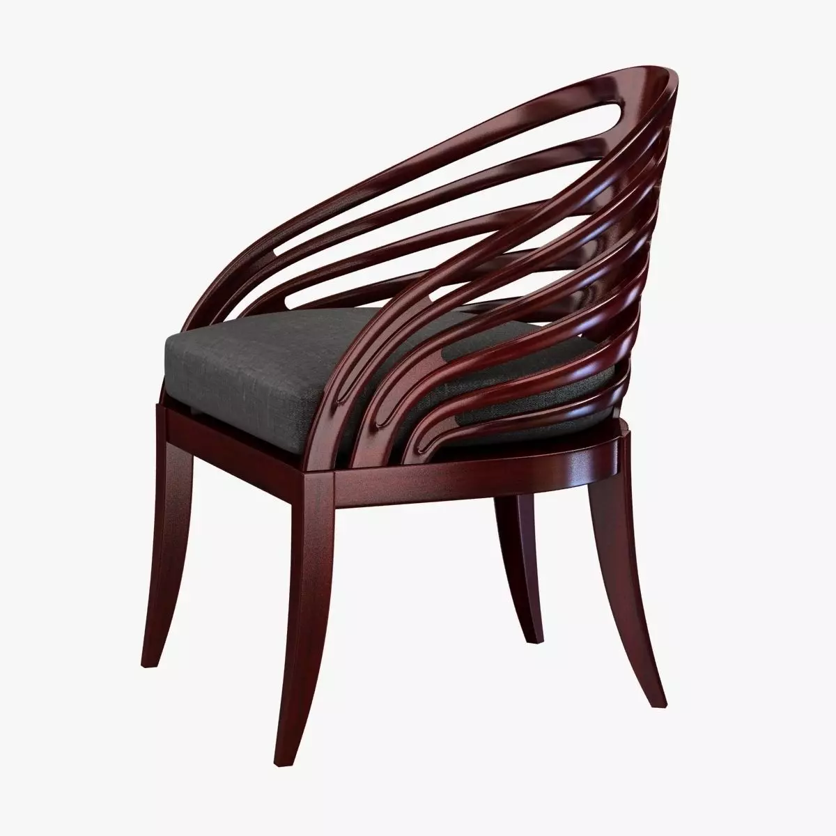 Holly Hunt rib chair 3D model