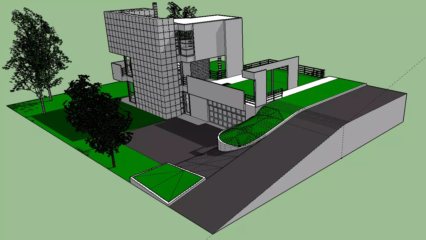 giovannitti house richard meier  3D model_0