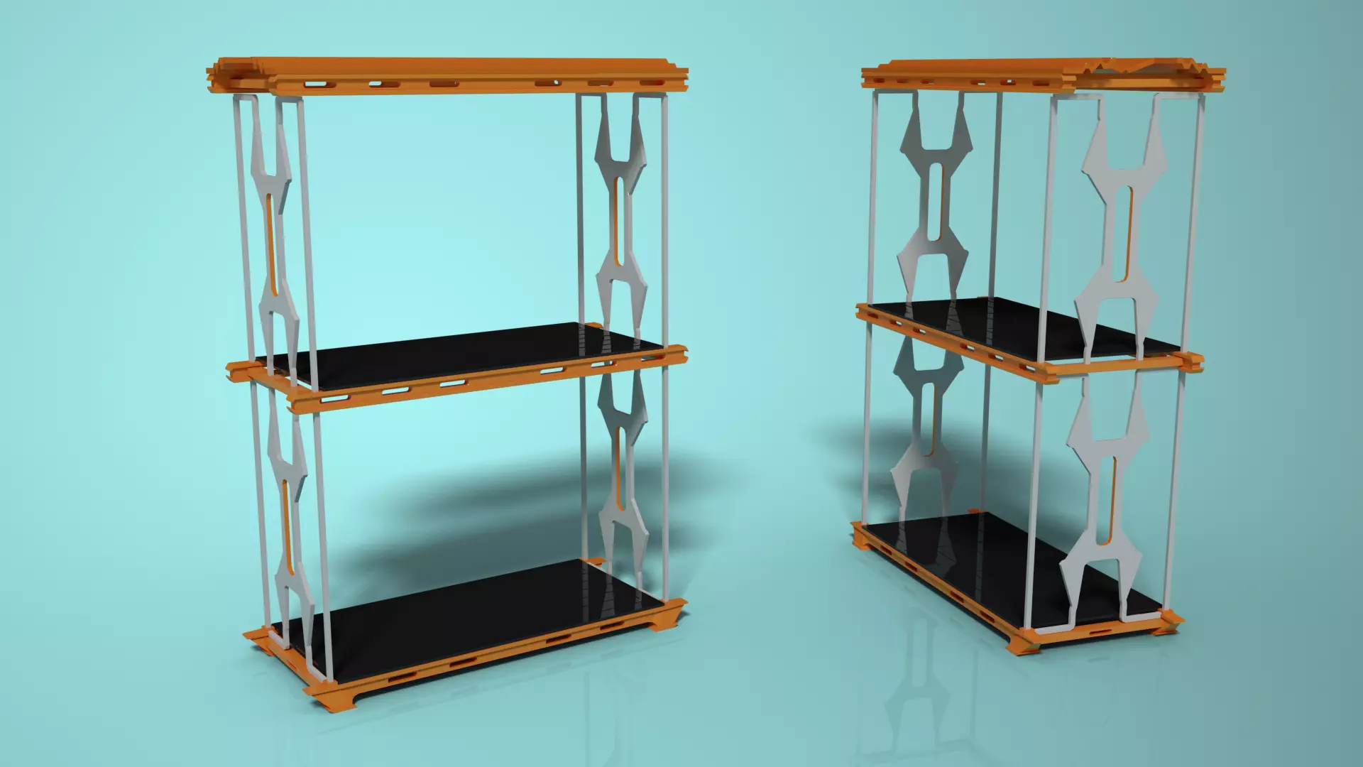 Warehouse Shelfs Free low-poly 3D model_0