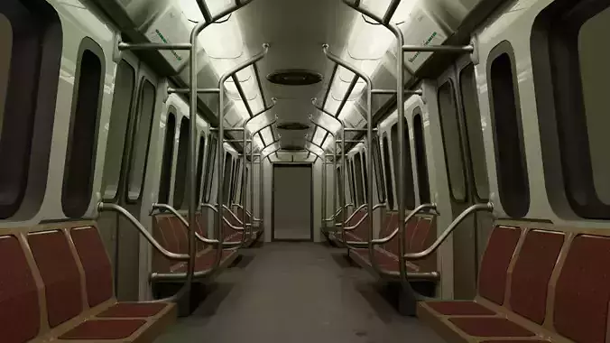 Subway train from Buenos Aires metro  3D model