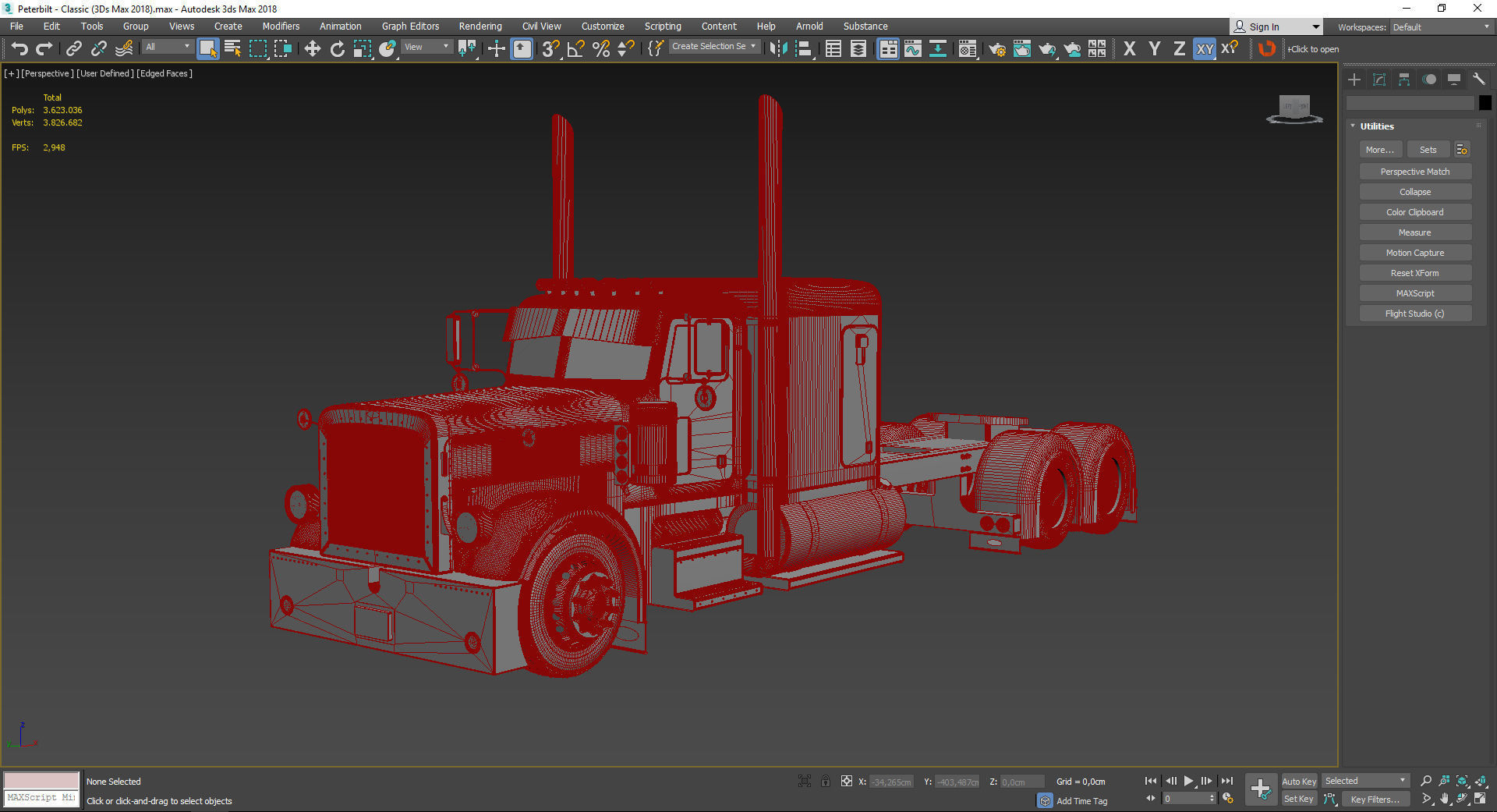 Peterbilt - Classic Version 3D model_5