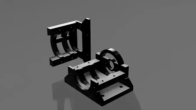 20w Motor Mount 3D print model