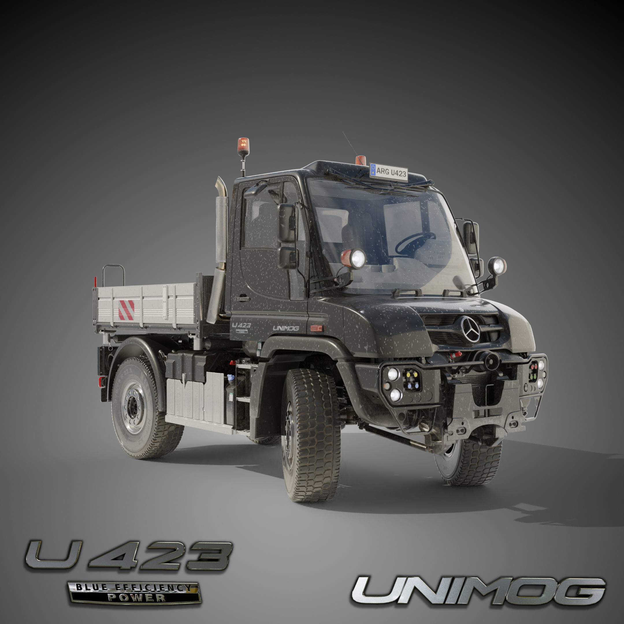 Unimog U423 - Rigged V2 1 Update October 2021 3D model_3