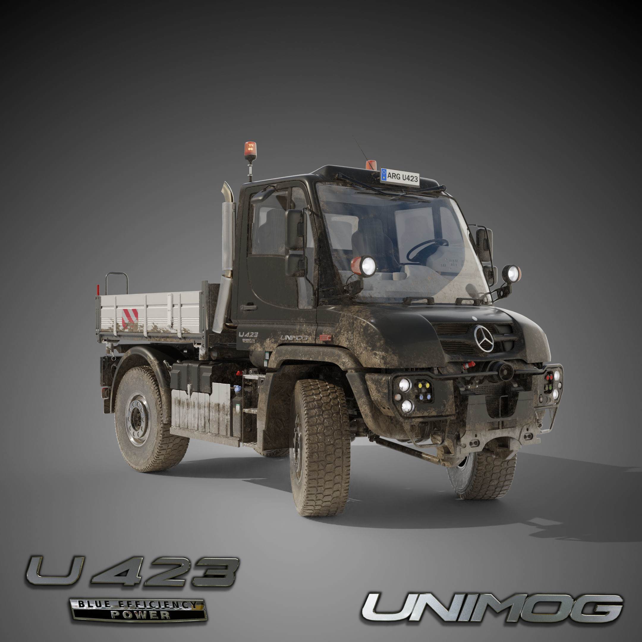 Unimog U423 - Rigged V2 1 Update October 2021 3D model_2