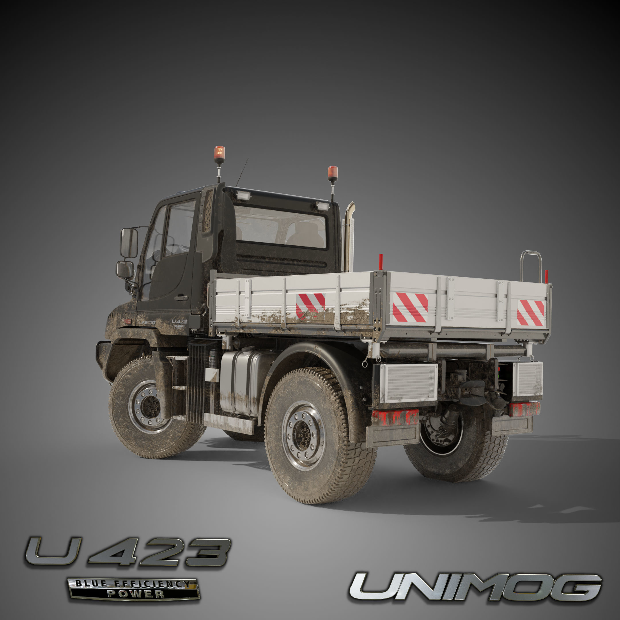 Unimog U423 - Rigged V2 1 Update October 2021 3D model_6